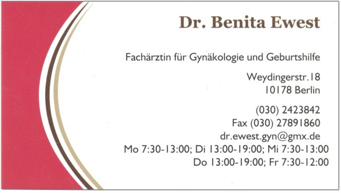 Dr. Benita Ewest - Praxis fr Gynkologie und Geburtshilfe